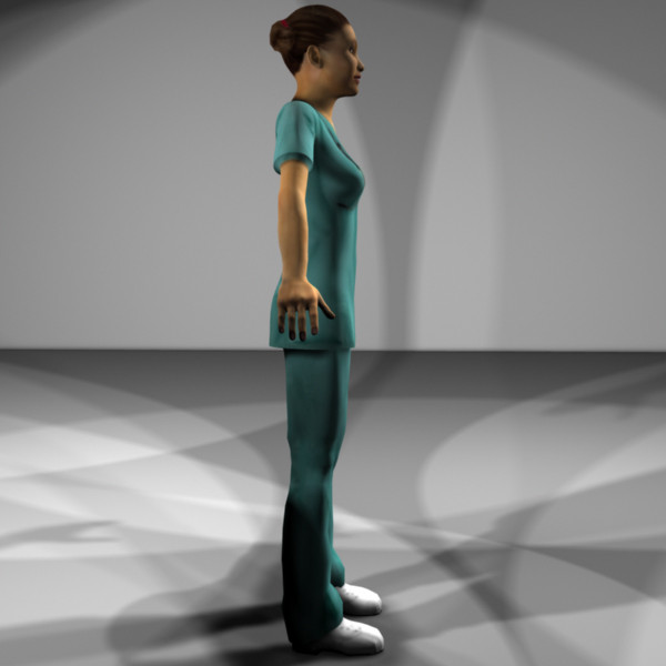 rigged medical personnel 3d model - Medical Personnel Collection Rigged - Women #2 by MasonMotion